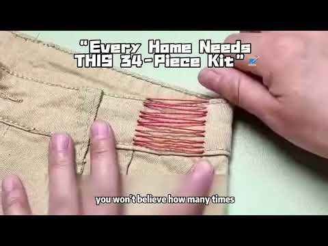 Big Eye Steel Sewing Needles Kit