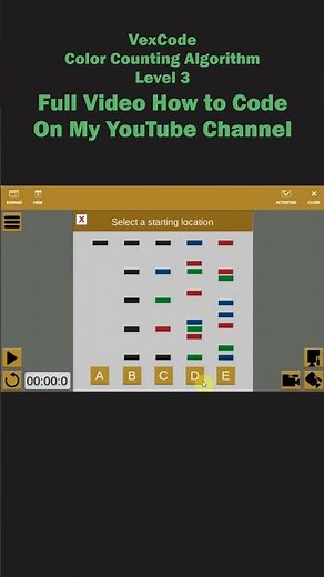 Color Counting Algorithm Level 3 VexCode VR #programmer #programming #coding #vexcodevr #vexcode