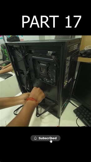 Gaming PC Assembly Part 17 - Cable Routing That Actually Works #pcbuild #gaming #setup