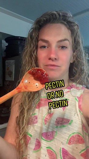 Pectin or no pectin. Absolutely use pectin if you want to! I just don’t when I’m making jam. No big deal :) #pectin #makingjam