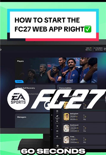 How To Start The FC27 Web App Right✅ #fc27 #eafc27 #eafcultimateteam #eafc26 #fyp