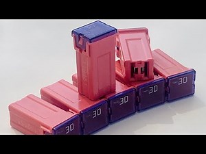 30 AMP Fuse (32V DC, JCase, Tall/High (STD) Profile) Toyota Lexus Honda Pink A165