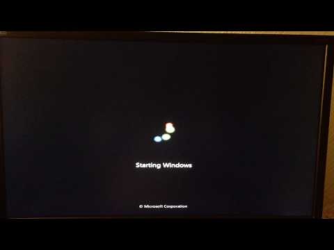 SSD Demonstration. Reboot in Windows 7