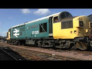 Class 37 025 at Bo'ness 4K