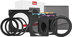 Kase Stackable Magnetic ND 4 Filter Master Kit 1 Stop, 2 Stop, 3 Stop, 6 Stop Color Coded Strong Magnetism Accepts 95mm Kase Round Magnetic