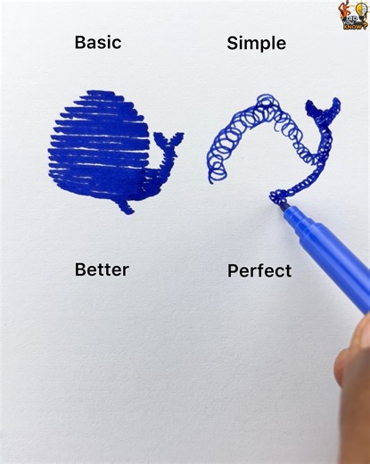 274K views · 468 reactions | Drawing a Fish - Basic vs Perfect | Did you know? | Facebook