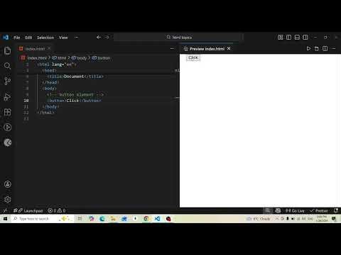 Html button elementi
