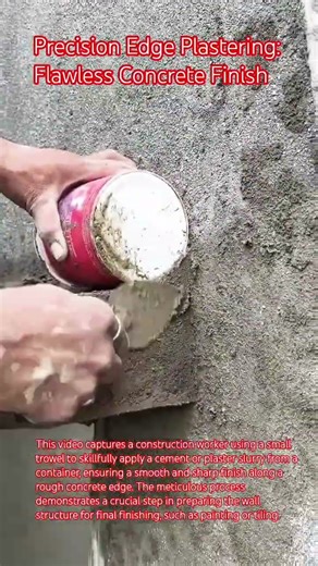 Precision Edge Plastering: Flawless Concrete Finish
