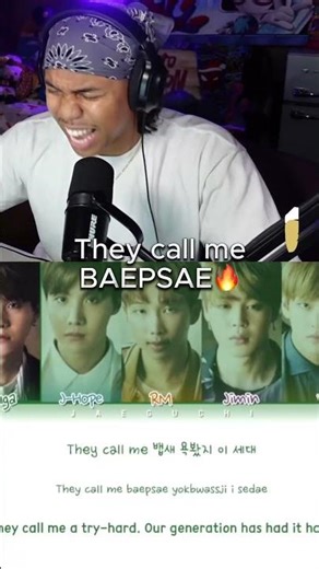 THEY CALL ME...BAEPSAE🔥 #kpop #BTS #baepsae #silverspoon #reacts #reactions #sgsmoooth #mv