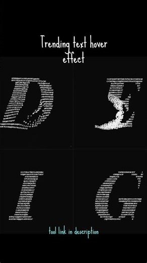 trending text hover animation effect #texteffects