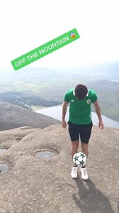 20M views · 66K reactions | Football freestyler shows off his tricks on top of Slieve Binnian in the Mourne Mountains, what could possibly go wrong? ⛰️⚽ | Cool FM | Facebook