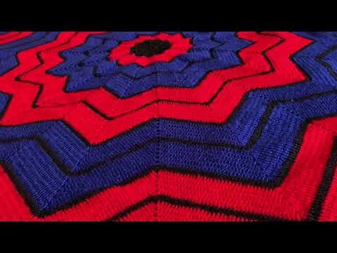 Spider-Man crochet blanket | crochet star blanket