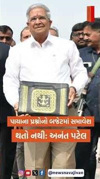 પાયાના પ્રશ્નોનો બજેટમાં સમાવેશ થતો નથી: અનંત પટેલ
