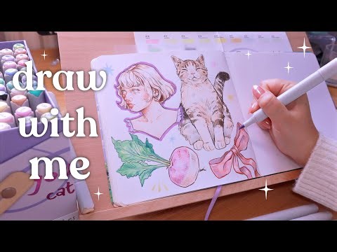 Filling A Page in my Sketchbook 🌷