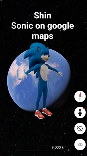 Shin Sonic 😱😶‍🌫️ on google maps google earth🗺️#short #reel #explore #mystery #googleearth