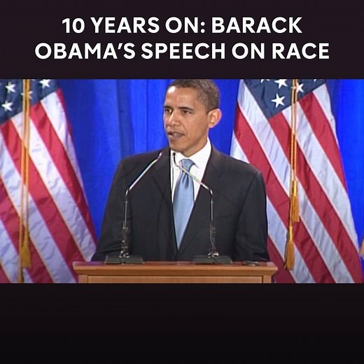 10 years ago today, Barack Obama delivered this defining speech on race in America, entitled, 'A More Perfect Union'. It was in response to controversial sermons by his former pastor, Jeremiah Wright, who asserted that the U.S. brought on 9/11 with its own 'terrorism'. | Channel 4 News