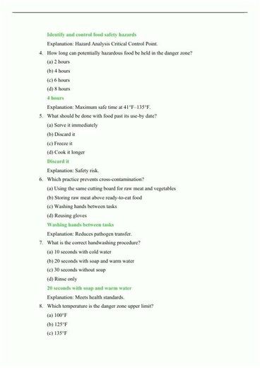 Food Manager Exam 100 Correct Answers Texas Learn2Serve 360training 20252026 Edition