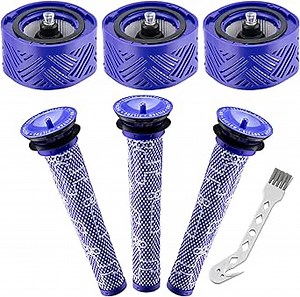 Amazon.com - Funmit 3 HEPA Filter & 3 Pre Filter Replacement for Dyson V6 Absolute Cordless Stick Vacuums, Compared to Part # 965661-01 & 966741-01