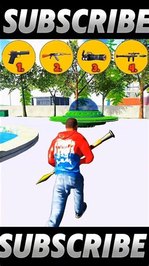 UFO VS ALL GUNS 🔫 CHALLENGE | VIDEO | INDIAN BIKE DRIVING 3D GAME 🎮