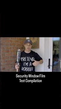 Security Window Film Demo Compilation - Residential & Commercial #windowfilm #homesecurity