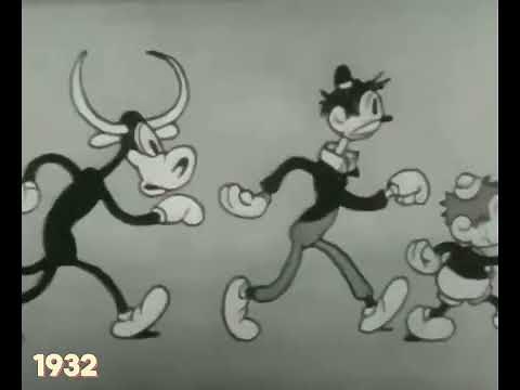 One Second Of Every Golden Age Of Animation Cartoon (Part 1: The Black and White Era 1928-1933)
