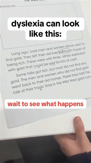 A very common sign of dyslexia. . . | Mindconnection Dyslexia