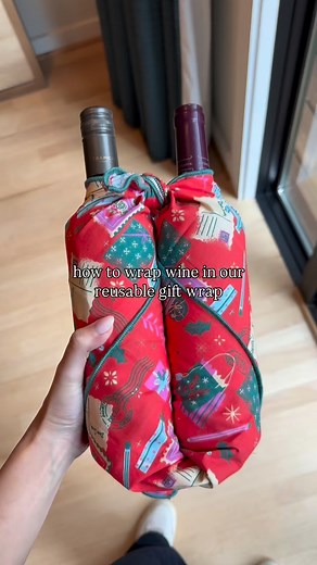 3.4K views · 20 reactions | The Reusable Gift Wrap from our Holiday Collection is the perfect sustainable swap for traditional wrapping paper or single use bags.  The fun and festive print adds an elevated and interesting touch to your gift this holiday hosting season!  | Bee's Wrap | Facebook