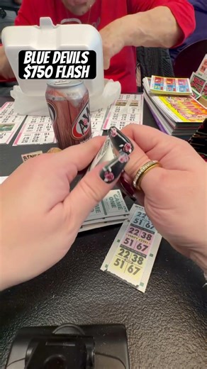 Blue devils $750 Bingo flash game #asmr #bingo #bingogames #pulltabs