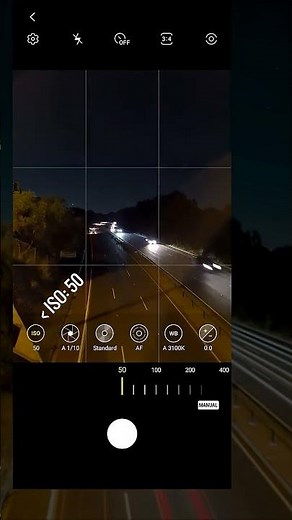 Tutorial: Night Long Exposure photos using a Galaxy phone // #shorts