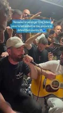 Israeli singer Omer Adam lifting spirits of Israelis on the frontline