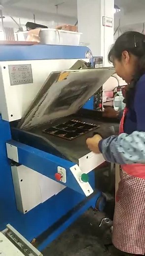 Leather embossing machine