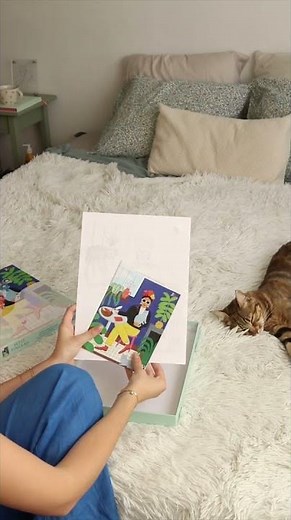 ΖΩΓΡΑΦΙΚΗ ΜΕ ΑΡΙΘΜΟΥΣ ΕΝΗΛΙΚΩΝ LA FILLES AUX CHATS PAR GUILLAUME DENAUD