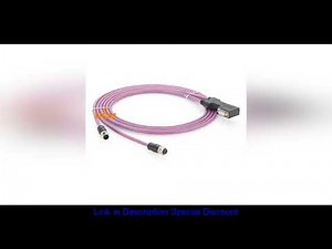 CAN BUS Connector CAN Bus Cable DB9 to M12 RS232 RS485 90 Degree Cable Assembly Compatible Siemens