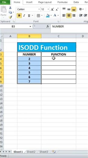 ISODD Function in Excel | Find Odd Numbers Instantly