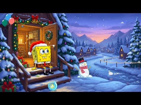 SpongeBob's Winter Wonderland ❄️ Cozy Lofi Beats for Holiday Chill 🎁 Relaxing Music for Festive