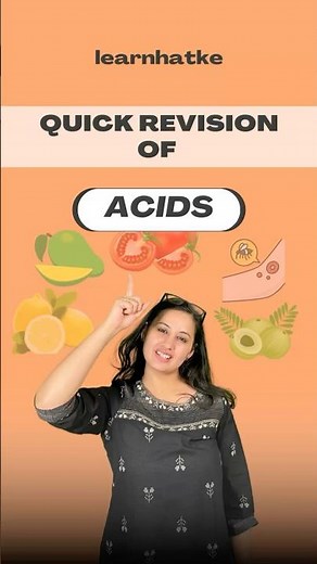 Reality of fruits and vegetables | what are acids | best explanation of acids