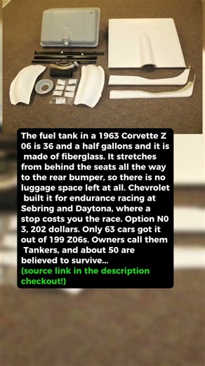 The Gas Tank in This Corvette Is Fiberglass and Fills the Entire Trunk #shorts #car #automobile