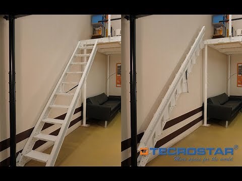 Folding stairs to wall - Tecrostar