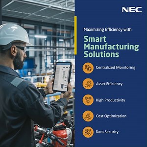 NEC’s AI-powered manufacturing solutions deliver centralized monitoring and enhanced asset efficiency, ensuring your operations are streamlined and secure. Boost productivity and optimize costs while future-proofing your business with predictive maintenance and refined production processes. To know more, visit: https://in.nec.com/en_IN/industries/manufacturing/index.html #NEC #NECIndia #India #PoweringBillionDreams #NECPoweringIndia #70YearsofPoweringIndia #SmartManufacturing #FutureOfManufactur