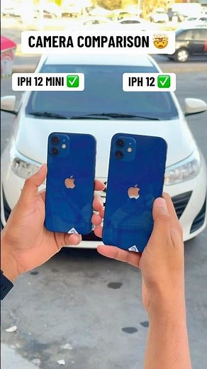 Iphone 12 vs 12 mini camera comparison 🤯 #usediphone#iphone12mini#iphonecamera#cameratest#india