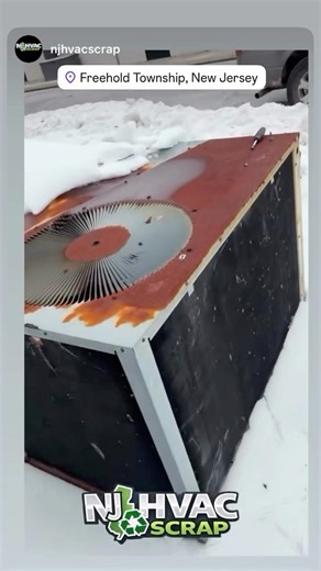 Rooftop HVAC unit scrap