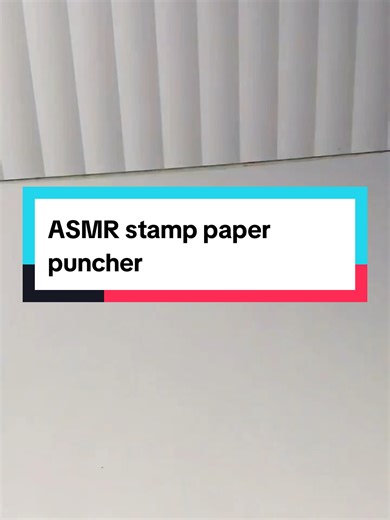 ASMR stamp paper puncher — satisfying pembolong kertas sounds