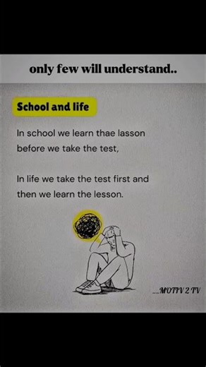 The Difference Between School Lessons and Life’s Hard Tests #shorts #successmindset