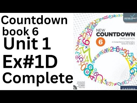 Oxford Countdown Book 6 - Exercise 1D complete| Step-by-Step Solution ‪@ytacademy198‬