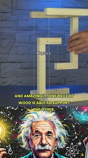 Can 3 Threads Hold 2 Pieces of Wood Together? 😲#shorts #physics #FunFacts #YouTubeShorts #LifeHack