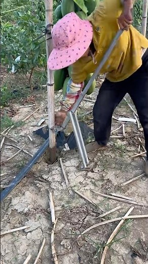 Innovative Root Pulling Tool for Easy Gardening #satisfying ‪@MNnhattech‬