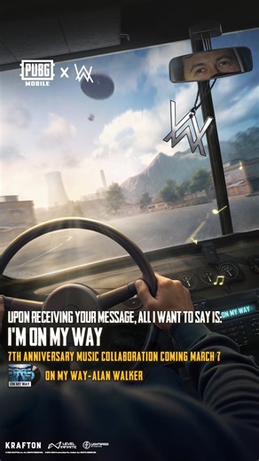 🎵 The classic track “On My Way” by Alan Walker will return to PUBG MOBILE, just in time for the 7th Anniversary celebration on March 7! 📲 https://pubgmobile.live/PUBGMxAW370 #PUBGM370 #PUBGMxAW #PUBGMOBILE | PUBG MOBILE
