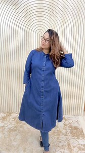 107K views · 820 reactions | A shaped denim kurti!!! Don't miss  Size-36 to 46 Inch. | Color Craze | Facebook