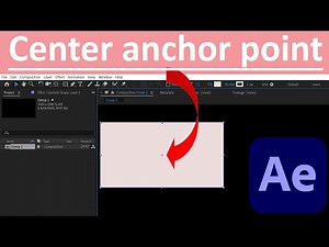 How to center anchor point in After Effects