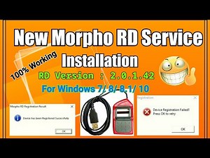 How to Install New Morpho RD Service 2.0.1.42 | Morpho Telemetry Check Unsuccessful | RD Install PC